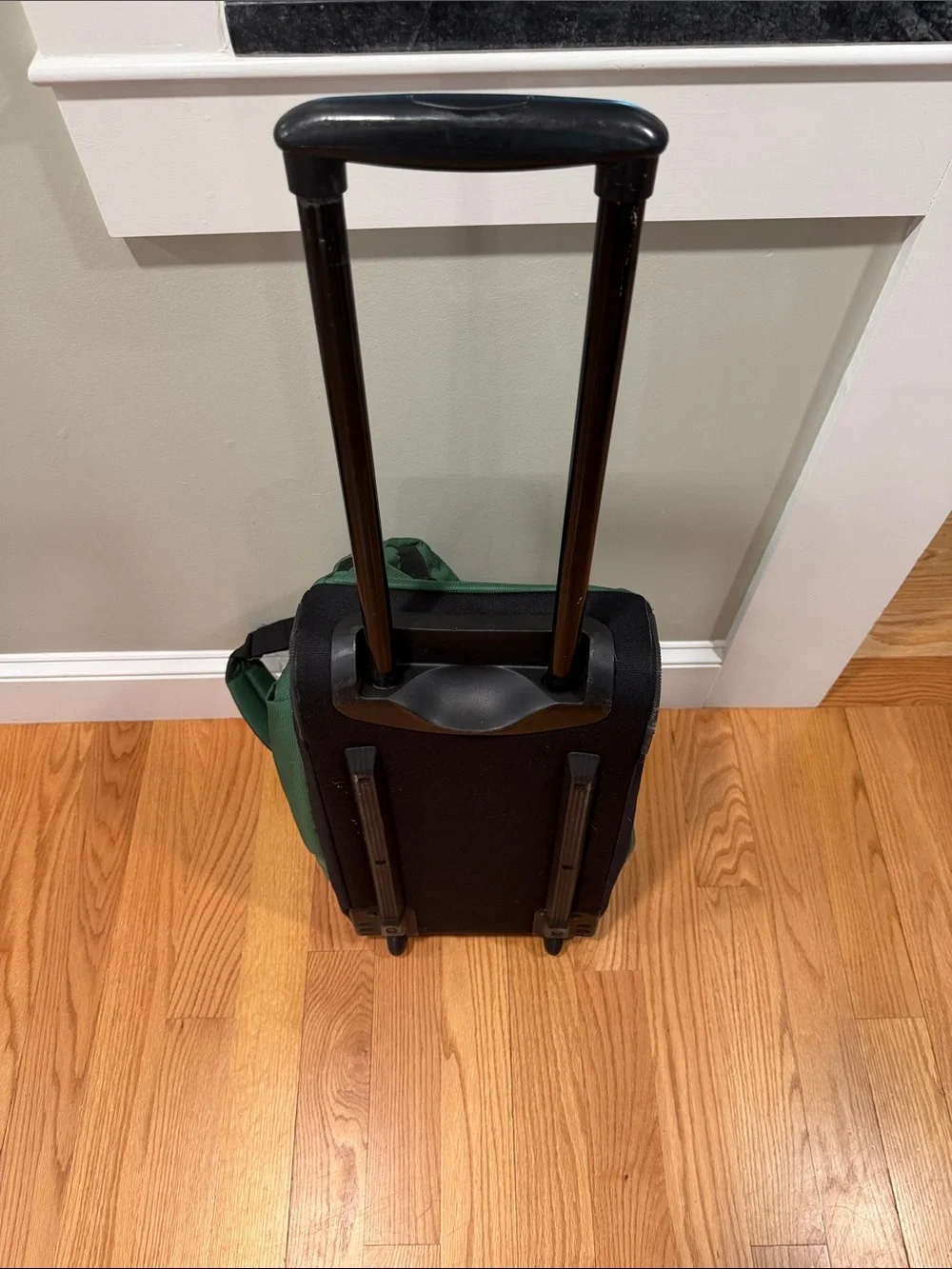 L.L. Bean dark Green rolling Duffel Bag